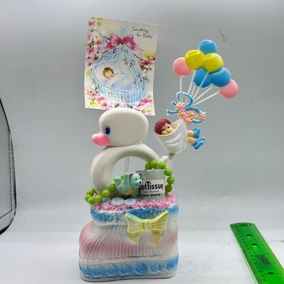 Kitschy Baby Duckie Centerpiece - Assemblage Diorama Decor - Picture 2 of 6